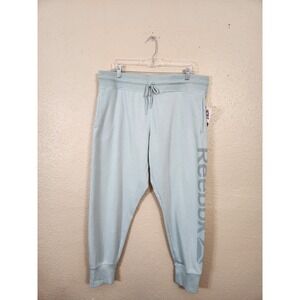 Reebok Joggers Sweatpants Lounge Activewear Drawstring mint Green‎ XL NEW